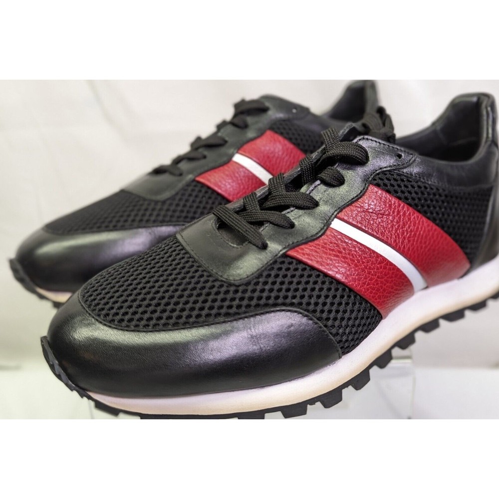 VellaPais Ashbury Black Leather Men Sneakers Size EUR 43 US Size 9